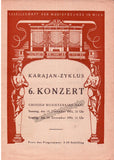 Karajan, Herbert von - Lot of 10 Programs Wiener Symphoniker 1949-1953