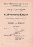 Karajan, Herbert von - Lot of 6 Wiener Philharmoniker Programs 1946-1949
