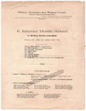 Singing Recital Programs Vienna 1898-1913 - Lot of 5