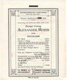 Singing Recital Programs Vienna 1898-1913 - Lot of 5