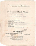 Singing Recital Programs Vienna 1898-1913 - Lot of 5