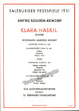 Haskil, Clara - Group of 4 Programs 1927-1952
