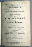Von Bulow, Hans - Brahms, Johannes - Grieg, Edvard - 11 bound programs 1888-1889