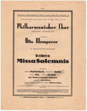 Klemperer, Otto - 2 Berlin Concert Programs 1930