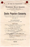Waldemar Meyer Quartett - 3 Programs Berlin 1898-1899