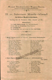 Wiener Akademischer Wagner-Verein - Program Lot 1895-1901