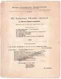 Wiener Akademischer Wagner-Verein - Program Lot 1895-1901