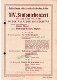 Zimmermann, Bernd - Braunfels, Walter - World Premieres 1946 Programs - Gunter Wand