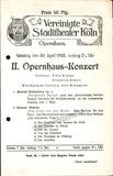 Klemperer, Otto - Lot of 8 Programs Cologne 1918-1922