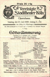 Klemperer, Otto - Lot of 8 Programs Cologne 1918-1922
