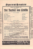 Vienna State Opera - Program Lot 1931-1939