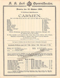 Vienna State Opera - Program Lot 1900