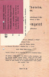 Busch, Adolf - Concert Program Essen 1919 with Ticket Stub