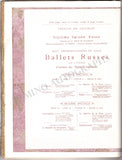 Ballet Russes Diaghilev - Program Paris 1911
