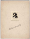 Young Beethoven - Original Etching by Arthur Heintzelman 1943
