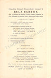 Bartok, Bela - Signed Progam Antwerp 1938