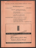 Furtwangler, Wilhelm and others - Berliner Festwochen Program 1953