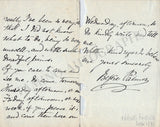 Palmer, Bessie - Autograph Letter Signed 1906