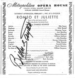 Sayao, Bidu - Signed Photograph + Cast Page