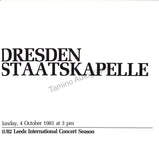 Blomstedt, Herbert - Signed Program Leeds 1981