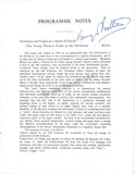 Shostakovich, Dmitri - Britten, Benjamin - Rozhdestvensky, Gennady - Rostropovich, Mstislav - Signed Program London 1960