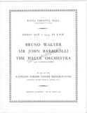 Walter, Bruno - Barbirolli, John - Double Signed Program London 1954