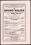 Walter, Bruno - Berlin Philharmonic Program Lot 1919-1931