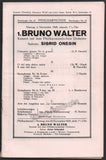 Walter, Bruno - Berlin Philharmonic Program Lot 1919-1931