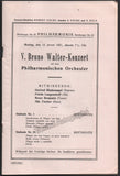 Walter, Bruno - Berlin Philharmonic Program Lot 1919-1931