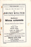 Walter, Bruno - Berlin Philharmonic Program Lot 1919-1931