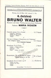 Walter, Bruno - Berlin Philharmonic Program Lot 1919-1931