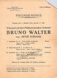 Walter, Bruno - Berlin Philharmonic Program Lot 1919-1931