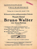 Walter, Bruno - Berlin Philharmonic Program Lot 1919-1931