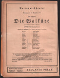Walter, Bruno - Opera Program Lot 1920-1937