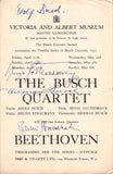 The Busch Quartet - Signed Program London 1951