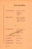 Wicks, Camilla - Signed Program Reggio Emilia, Italy 1951