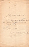 Saint-Saens, Camille - Autograph Note Signed