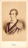 Weber, Carl Maria von - Signed Greeting and Carte-de-Visite