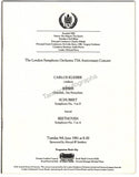 Kleiber, Carlos - Signed Program London 1981