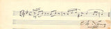 Lecocq, Charles - Autograph Music Quote with Signature