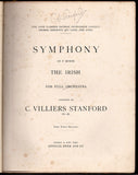 Villiers Stanford, Charles - Signed 3rd Symphony Score