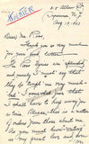 Huerter, Charles - Autograph Letters Signed 1943