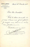 Lamoreux, Charles - Autograph Notes Signed