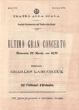 Lamoureux, Charles - Set of 3 Programs La Scala 1894