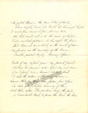 Cushman, Charlotte - Autograph Poem Manuscript 1852