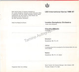 Abbado, Claudio - Signed Program London 1966