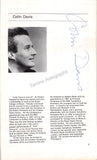Stern, Isaac - Davis, Colin - Double Signed Program London 1974