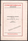 Schnelling, Ernest - Concert Program Amsterdam 1933
