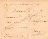 Wagner, Cosima - Autograph Note Signed 1901