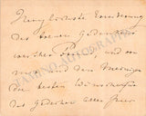 Wagner, Cosima - Autograph Note Signed 1901